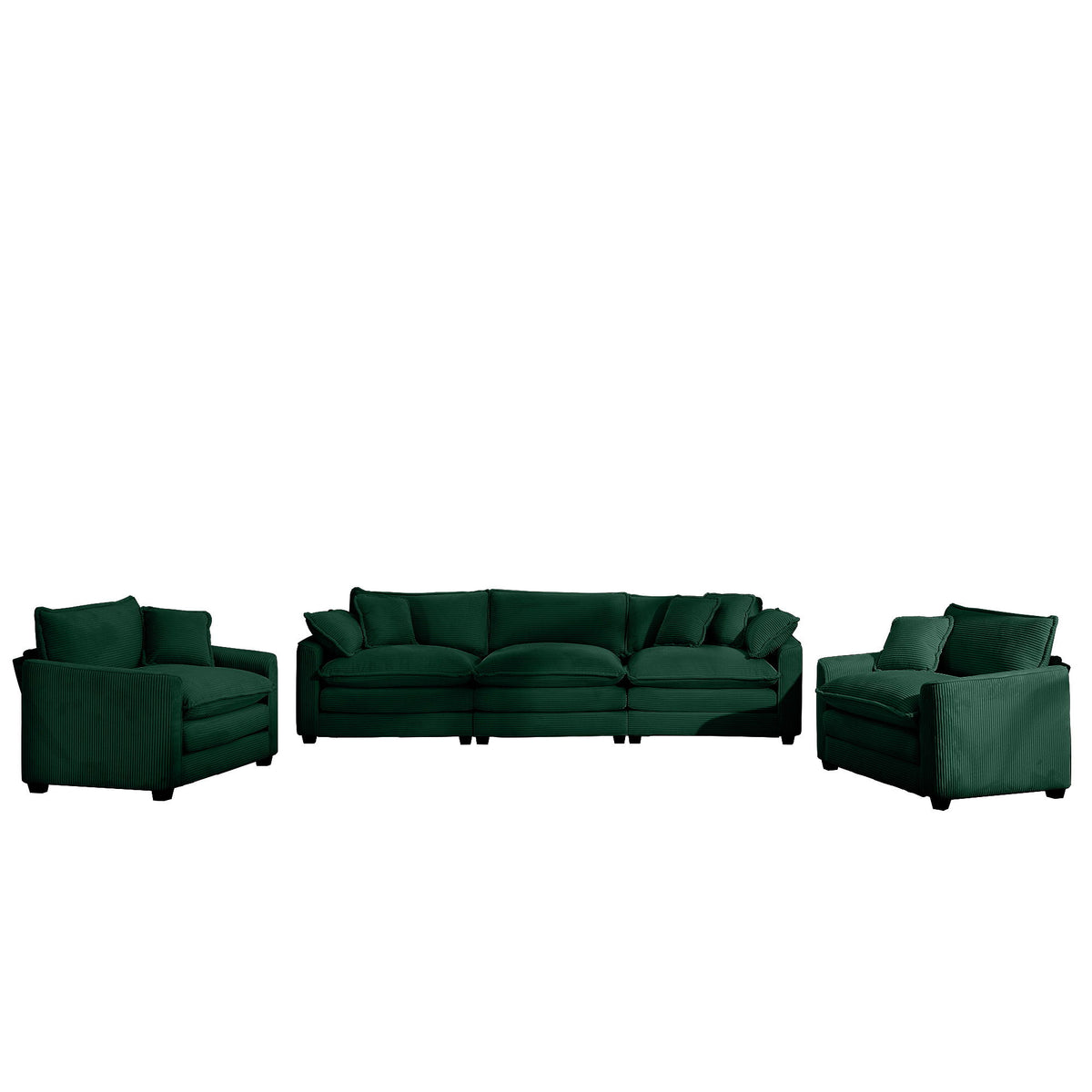 Elegant Oversized Sectional Sofa Set With Deep Seats And Flexible Layout