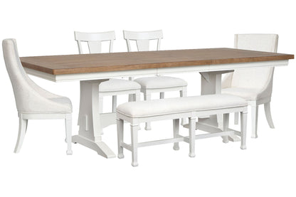 Kingston - Extendable Trestle Dining Table Set