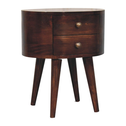 Rounded Bedside Table