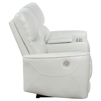 Denson - Power Reclining Loveseat With Console And USB Port