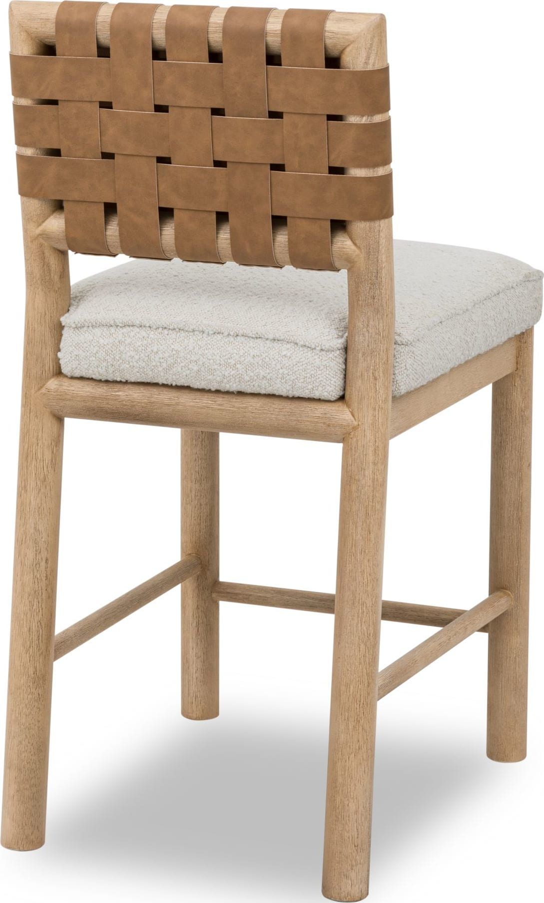 Dorsey - Weaven Counter Stool (Set of 2) - Ginger / Ricotta