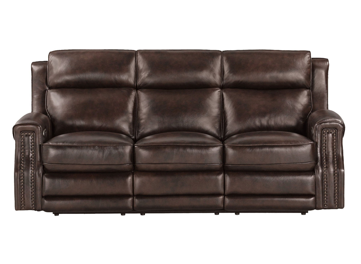 Hensley - Leather Power Reclining Sofa And 2 Recliners - Smooth Espresso