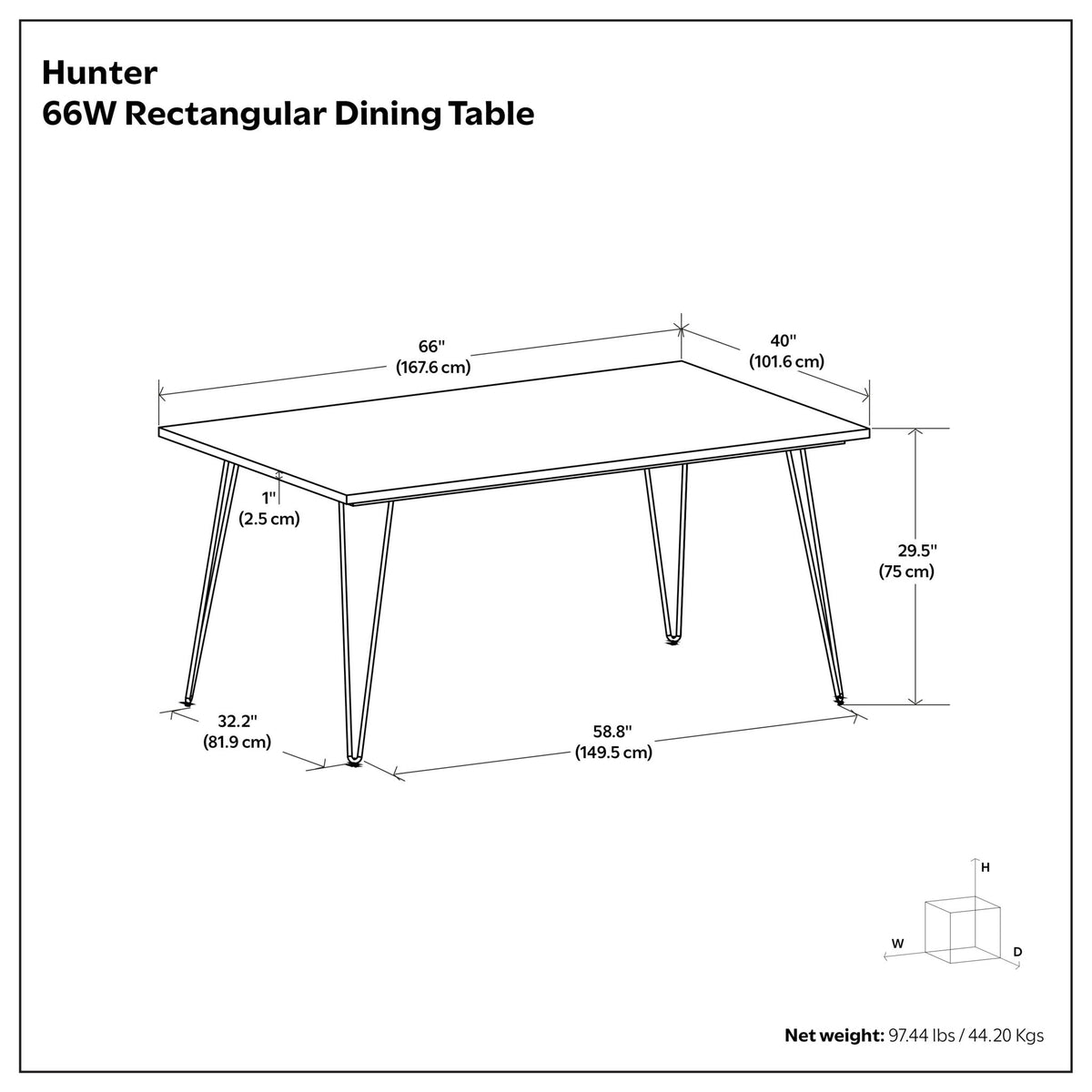 Hunter - Handcrafted Dining Table
