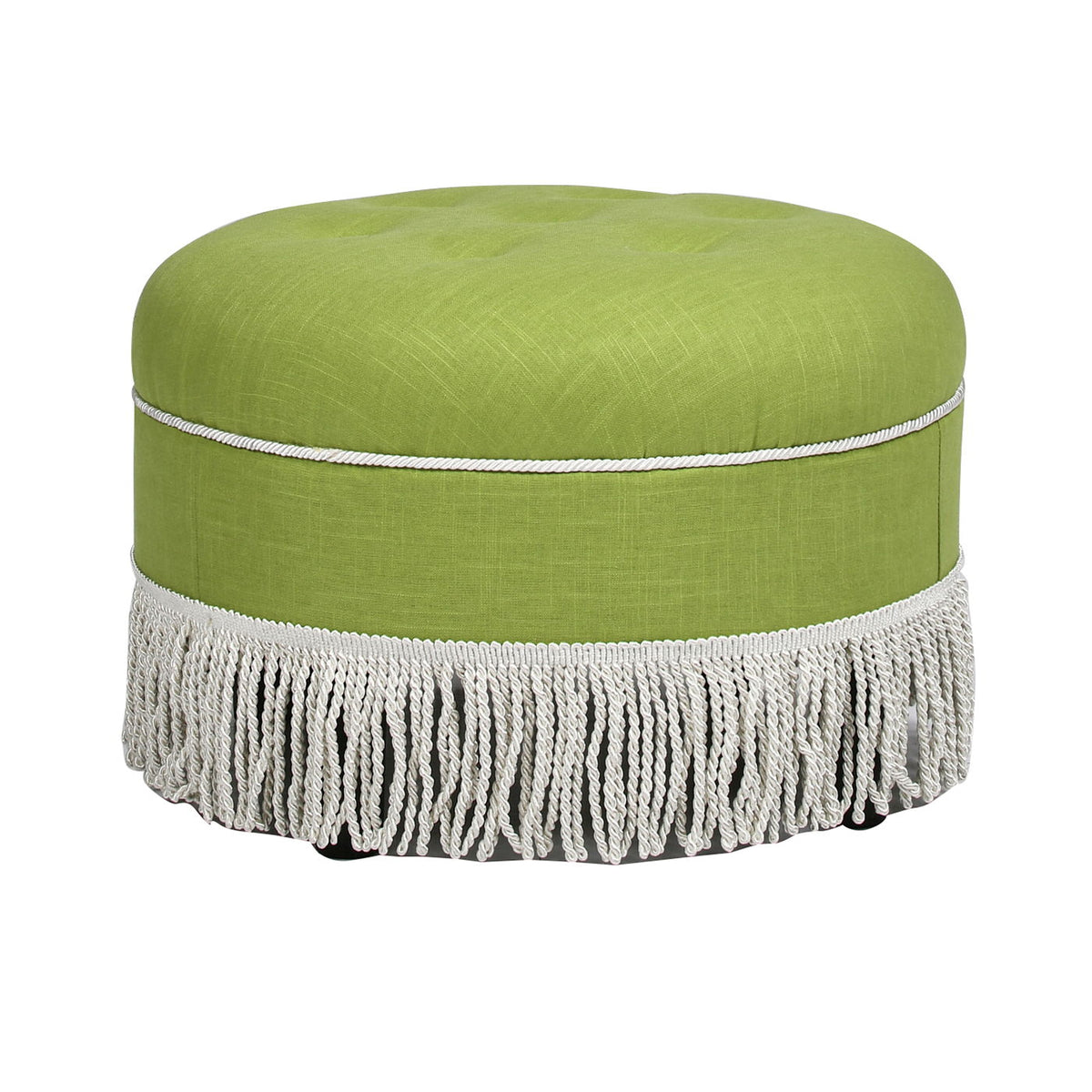 Yolanda - Round Upholstered Accent Ottoman
