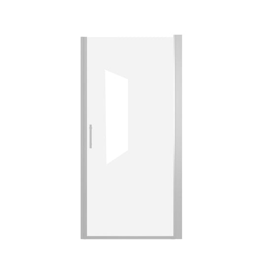 Shower Door With Explosion Proof Safety Film - Brushed Nickel