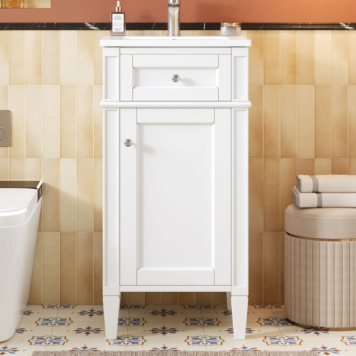 French Style Bathroom Vanity With Sink