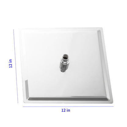 Ultra Thin Square Rainfall Shower Head Stainless Steel, Wall Or Ceiling Mount - Chrome