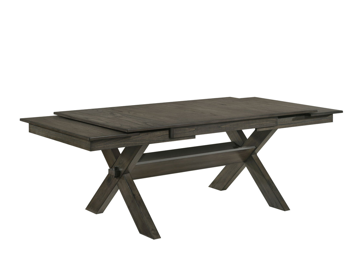 Gulliver - Dining Table Top & Base - Dark Brown