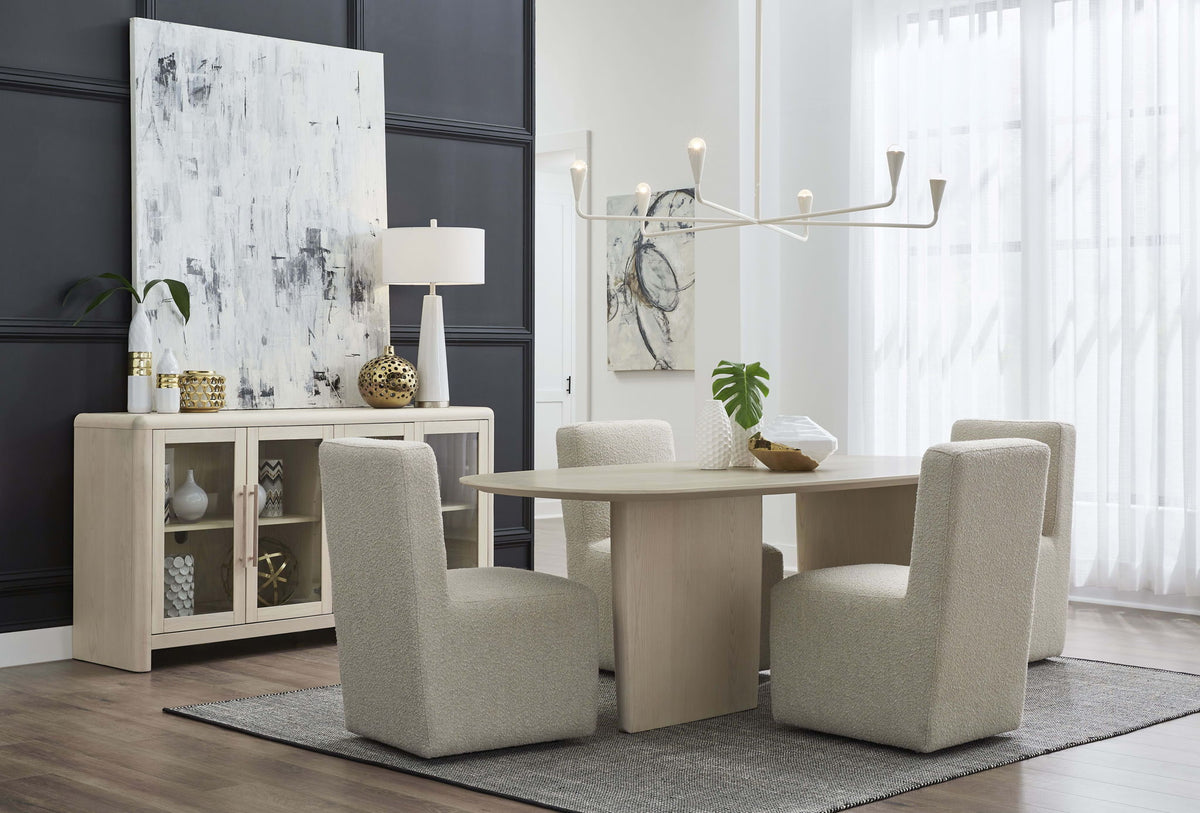 Liv - Fully Upholstered Dining Chair (Set of 2) - Brun Boucle