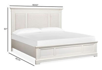 Kingston - Complete Panel Bed With Upholstered Headboard