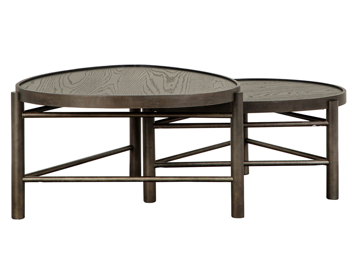 Hadleigh - Shaped Nesting Cocktail Table Set