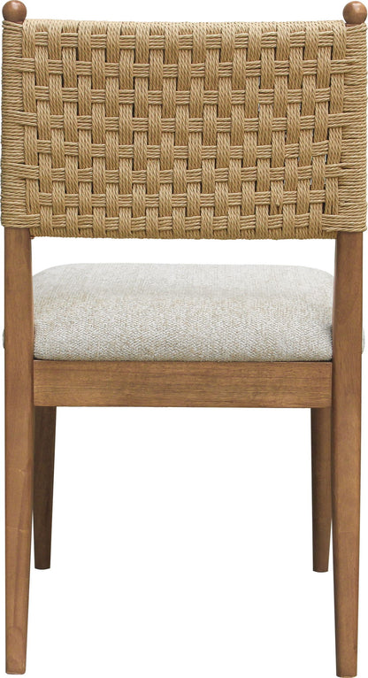 Langley - Weaven Back Chair (Set of 2) - Beige / Cabin Glow