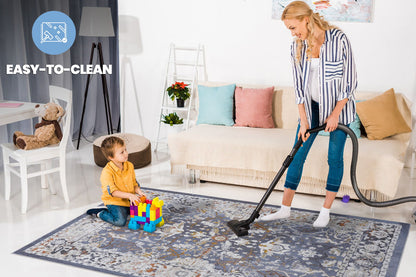 Payas - 2' X 3' Traditional Area Rug - Blue