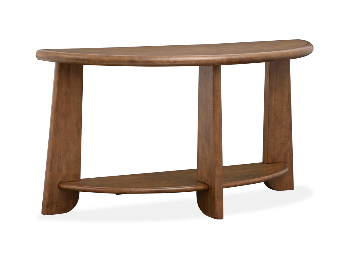 Tanner - Demilune Sofa Table - Tawny Brown