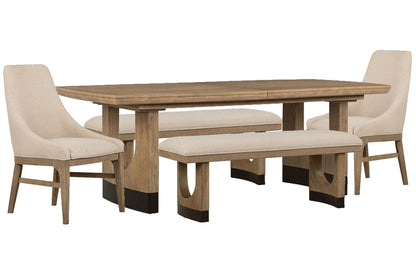 Tristan - Extendable Trestle Dining Table Set