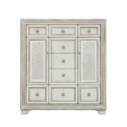 Camila - 9 Drawer Door Chest - Creamy White