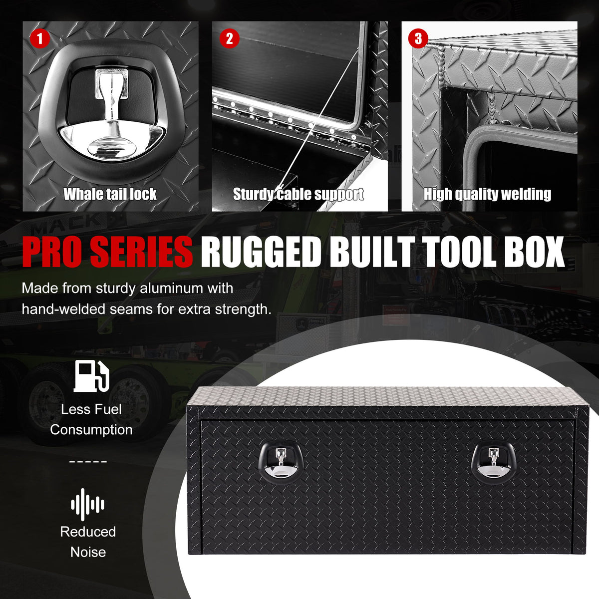 Pro Series - Underbody Truck Tool Box Waterproof Storage Chest