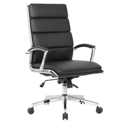Breathable Mid Back Swivel Computer Chair With Foldable Armrest - Black
