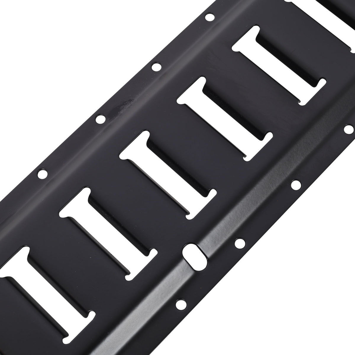 12 Pieces E Track Tie-Down Rail Kit For Trucks, Vans, Garages - Black