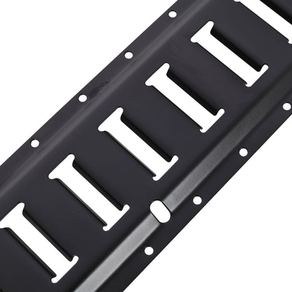 12 Pieces E Track Tie-Down Rail Kit For Trucks, Vans, Garages - Black