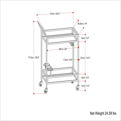 Watts - Bar Cart - Black