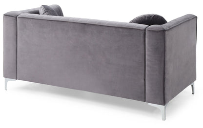 Glam Styled Micro Suede Loveseat
