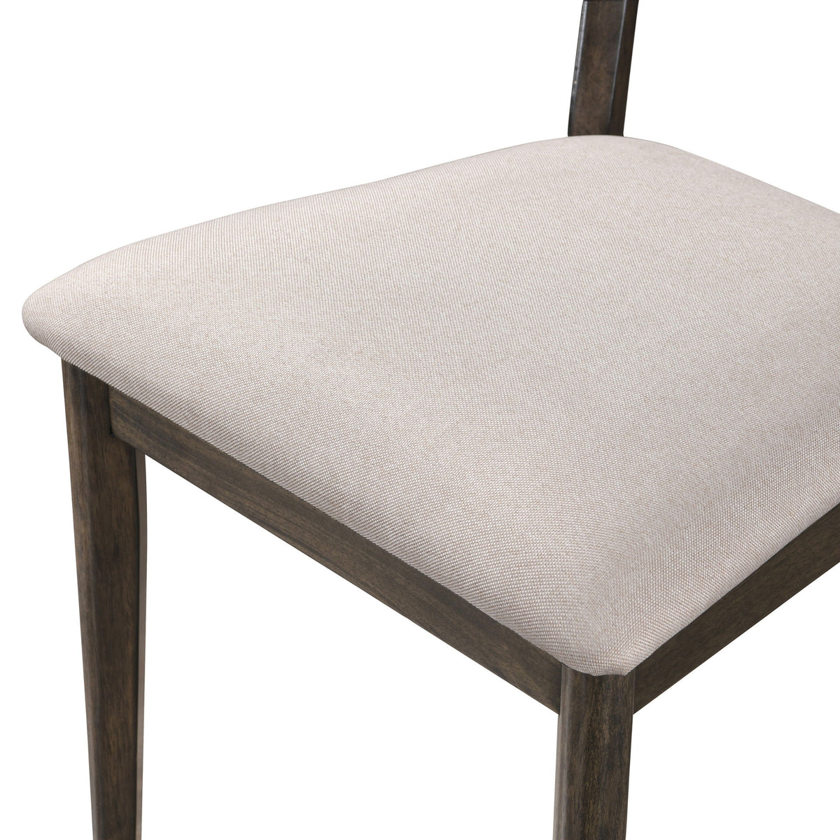 Rex - Open Back Counter Chair (Set of 2) - Walnut Brown / Beige