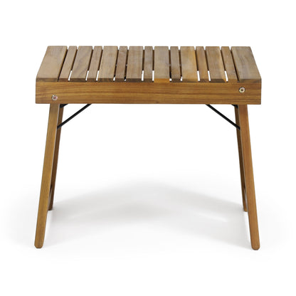 Temptation - Outdoor Foldable Side Table With Slat Design