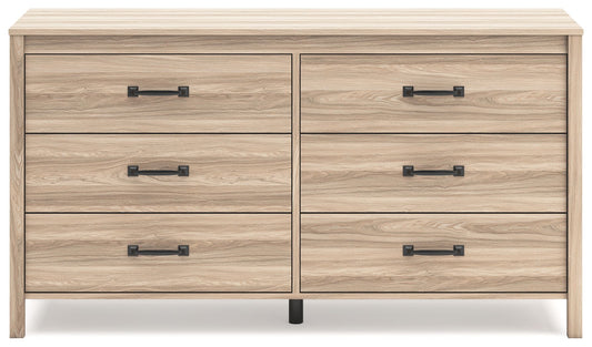 Battelle - Six Drawer Dresser - Tan