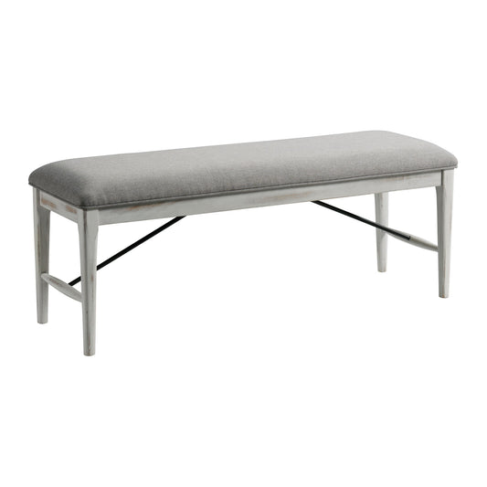 Modern Rustic - Dining Bench - Weathered White