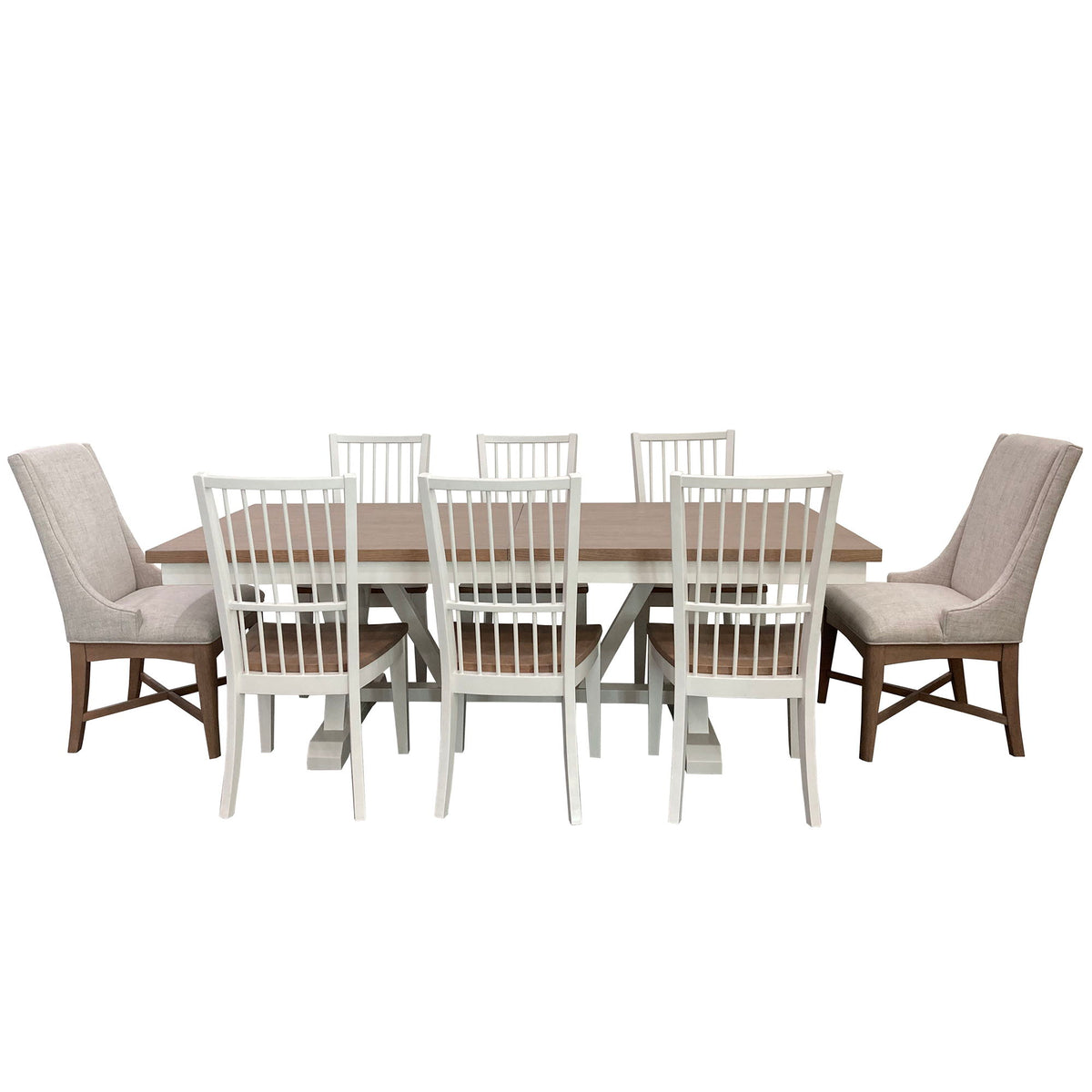 Americana Modern Dining - Host Dining Chair (Set of 2) - Cotton White