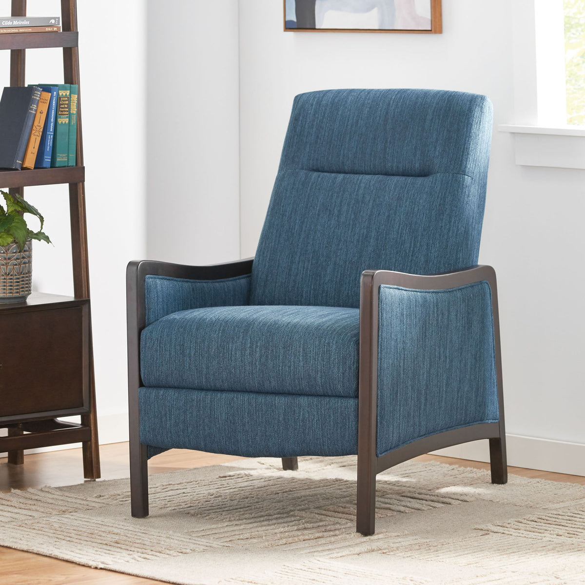 Drury - Contemporary Fabric Upholstered Pushback Recliner