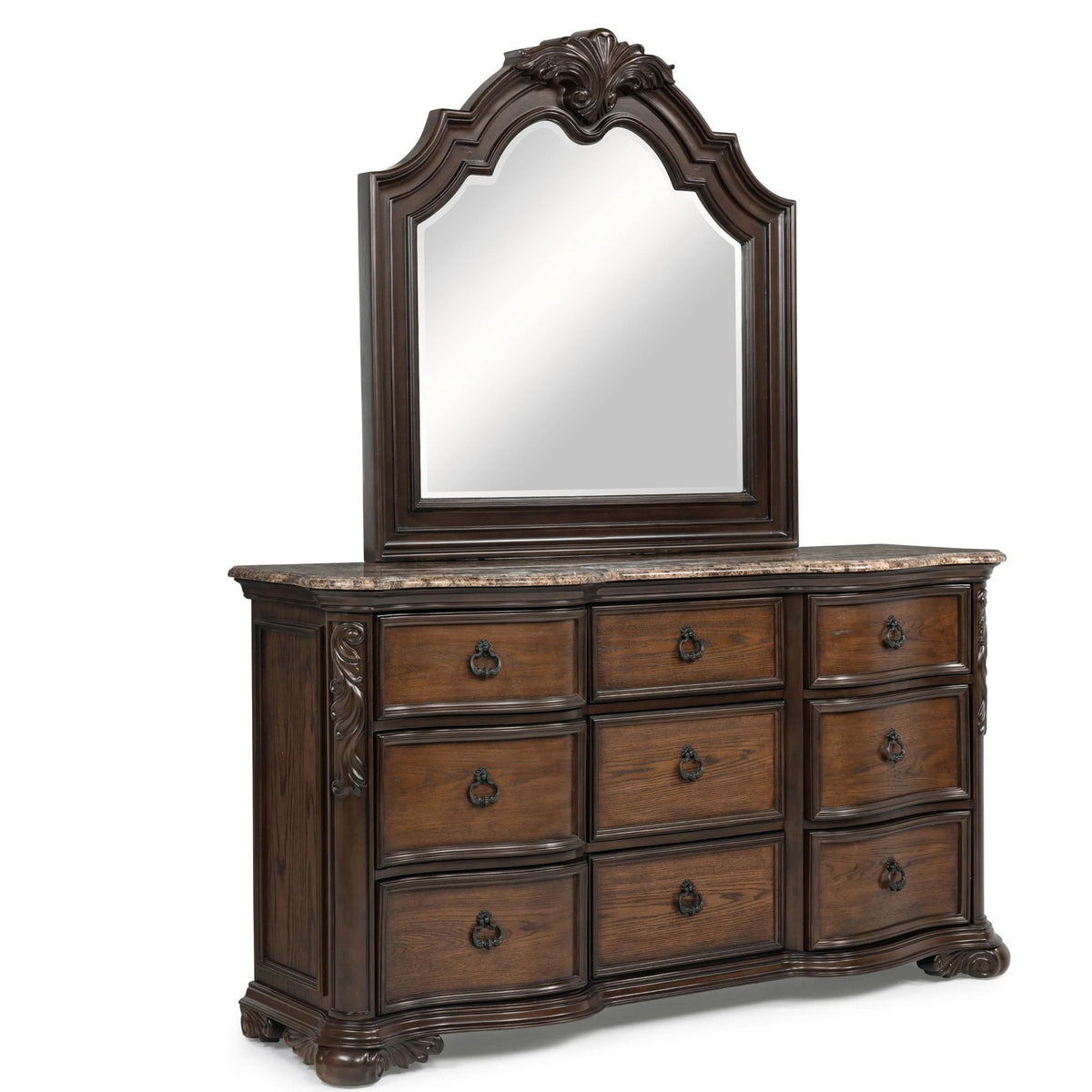 9 Drawers Dresser - Brown / Coffee