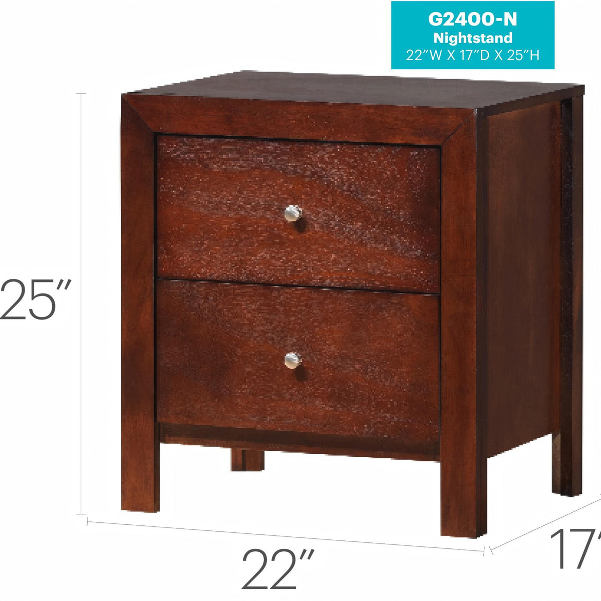 Charming Nightstand With Drawers