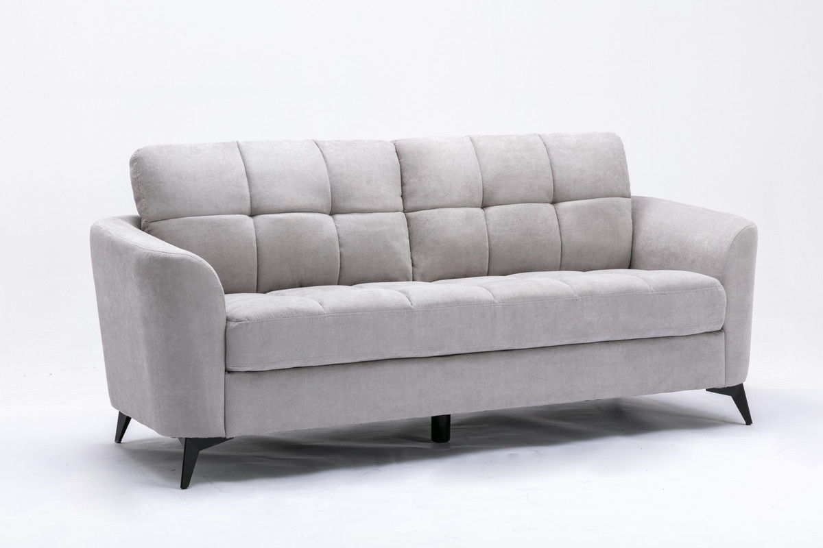 Callie - Living Room Sofa, Loveseat (Set of 2) - Light Gray