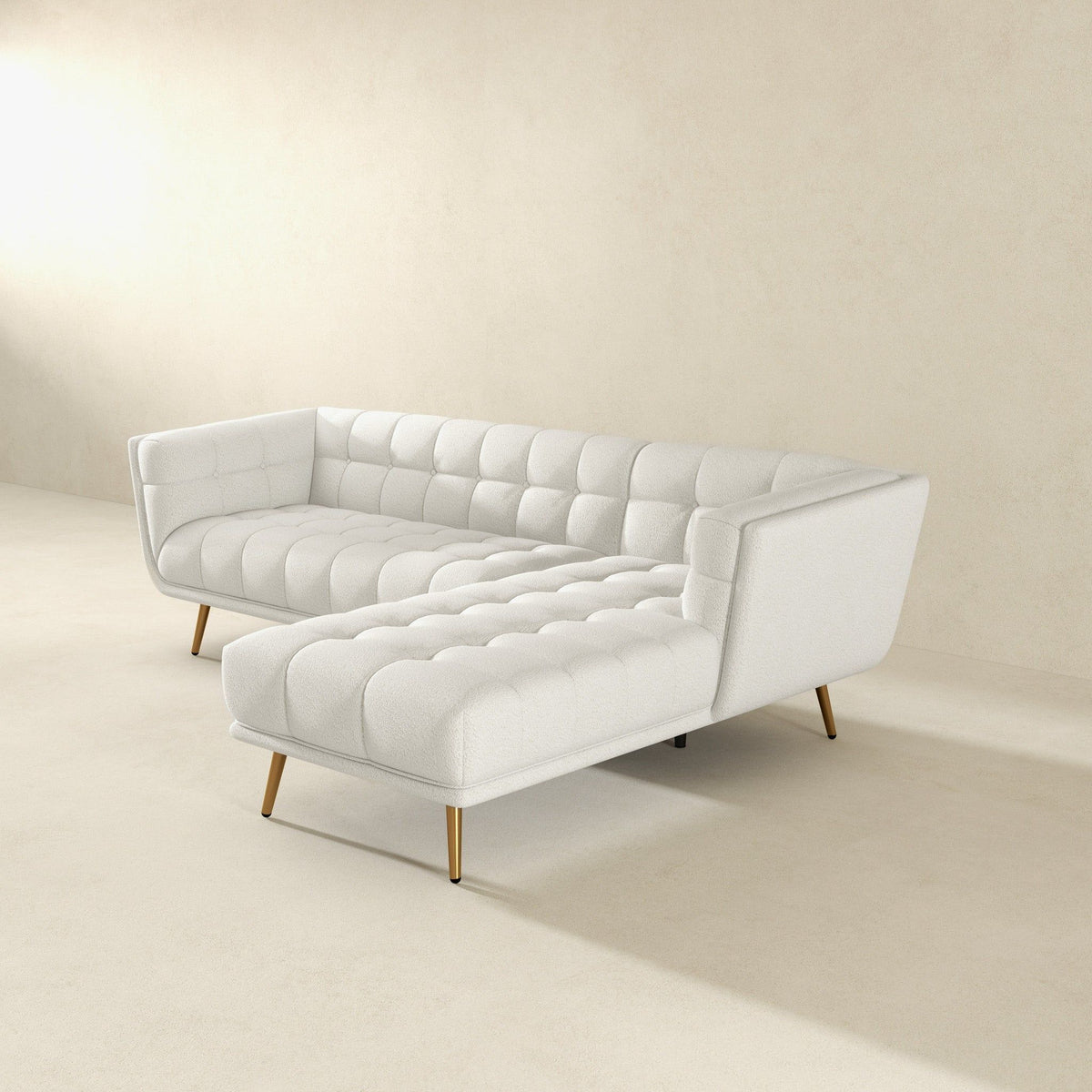 Addison - L Shape Sectional Sofa Tufted
