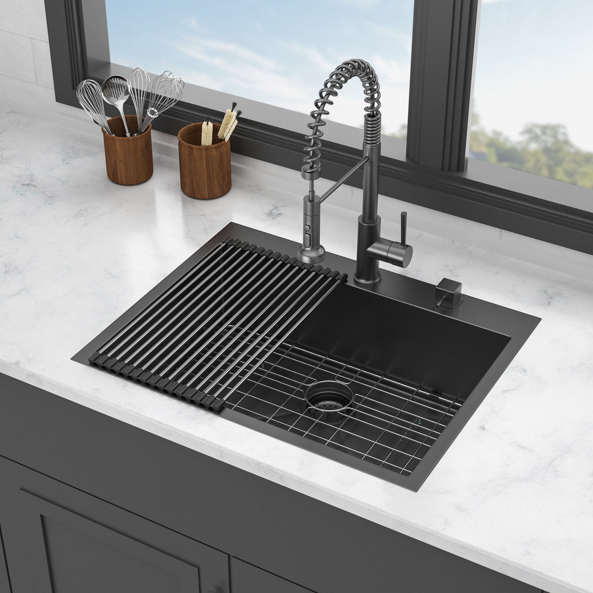 Topmount Kitchen Sink 16 Gauge, Single Bowl