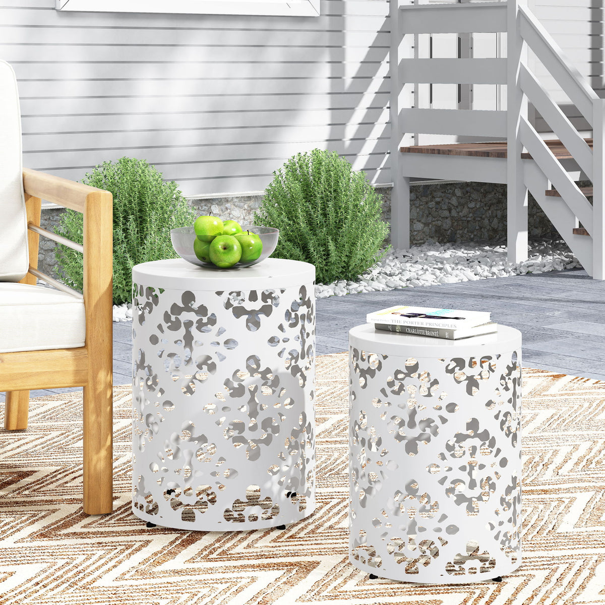 Outdoor Metal Modern Design End Table