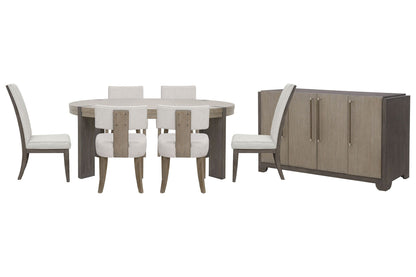 Anderson Park - Round Dining Table Set With Klismos Chairs
