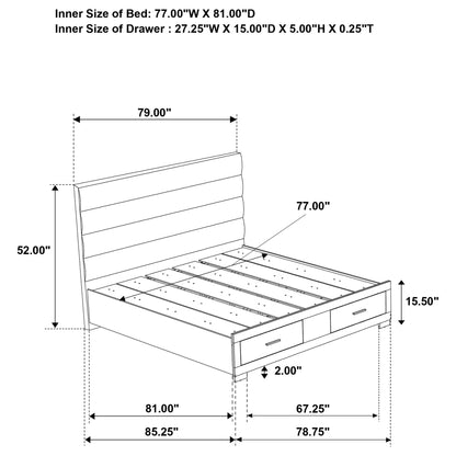 Dulcey - Storage Bed