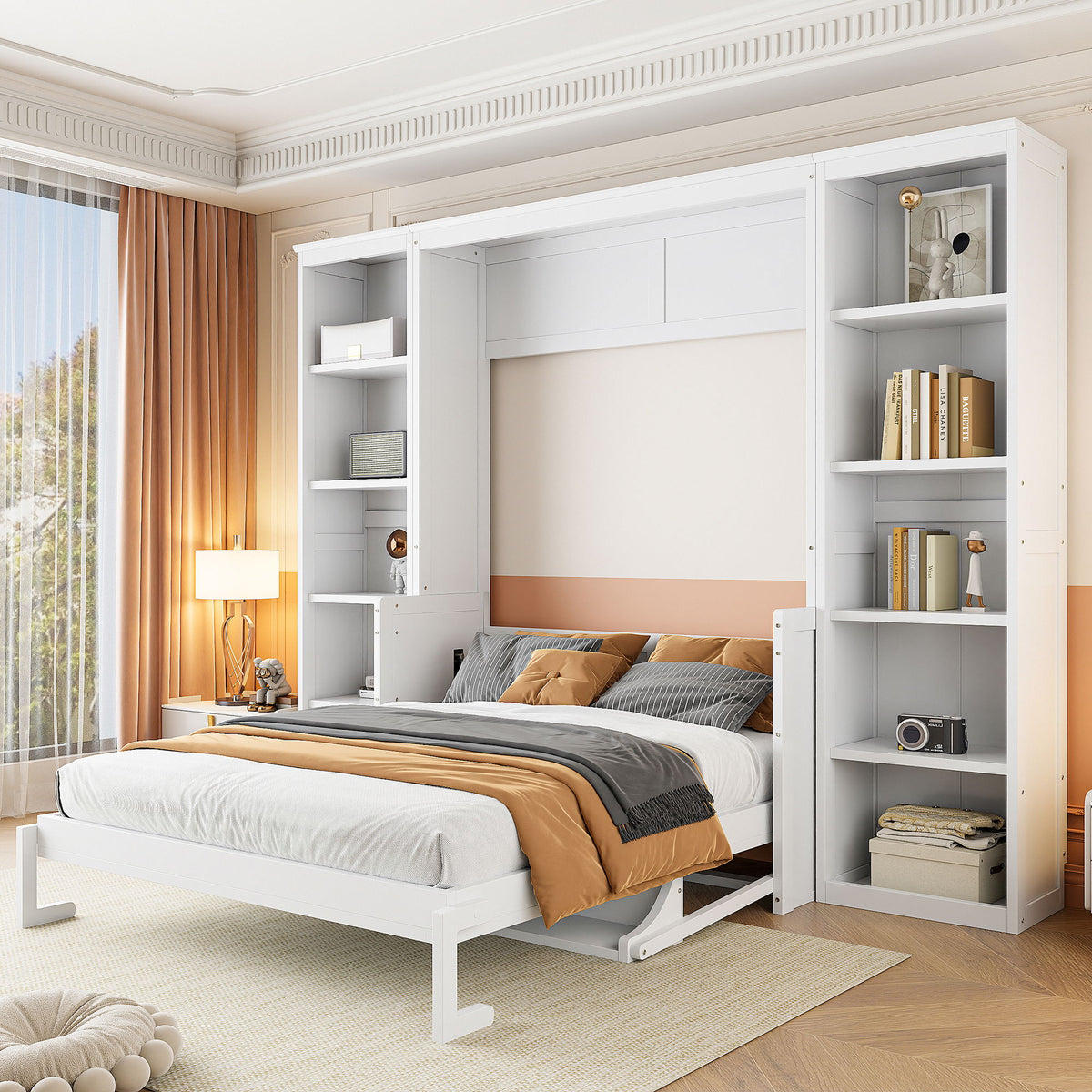 Murphy Bed With Desk And Bookshelf