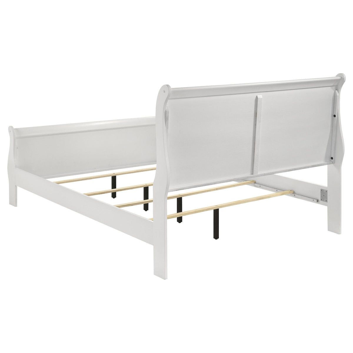Mckee - 4 Piece Queen Bedroom Set, Includes Bed, Nightstand, Dresser And Mirror - White