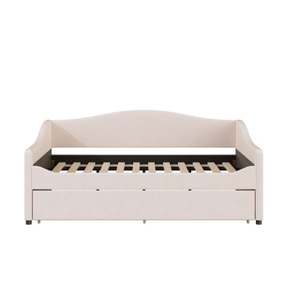 Upholstered Daybed With Light And Trundle