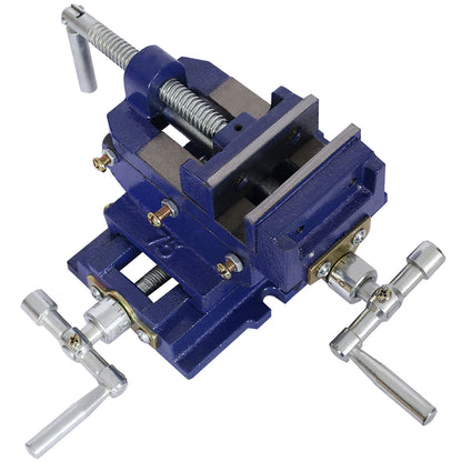 Industrial Quality Cross Slide Vise, Drill Press Metal Milling 2 Way X - Y