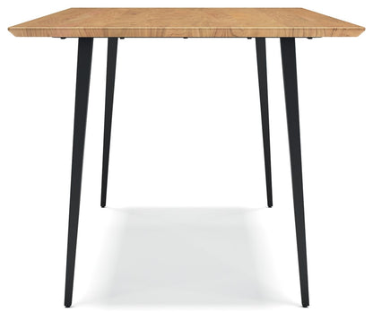 Gretlynn - Rectangular Dining Room Table - Black / Natural