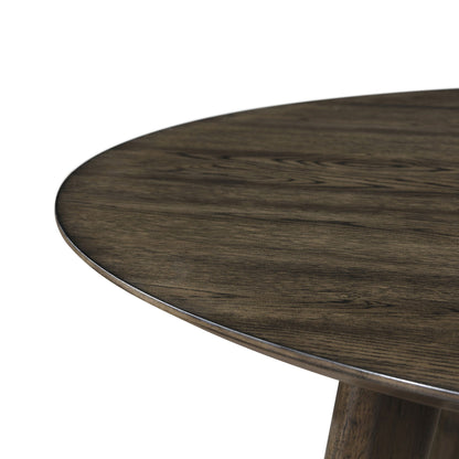 Rex - 48" Round Dining Table - Walnut Brown