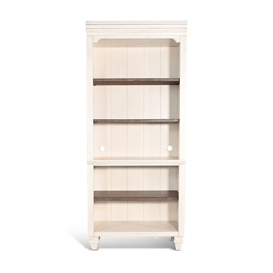 Pasadena - Bookcase Open - Buckskin / Marble White