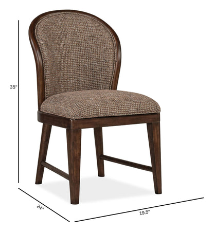 Belville - Upholstered Side Chair (Set of 2) - Chestnut Brown
