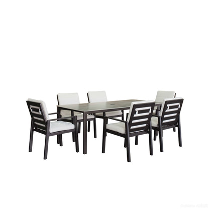 Verona - Dining Table - Dark Espresso / Gray