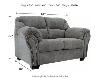 Allmaxx - Loveseat - Pewter